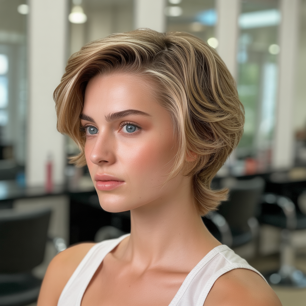 Short Stacked Wedge for Fine Hair