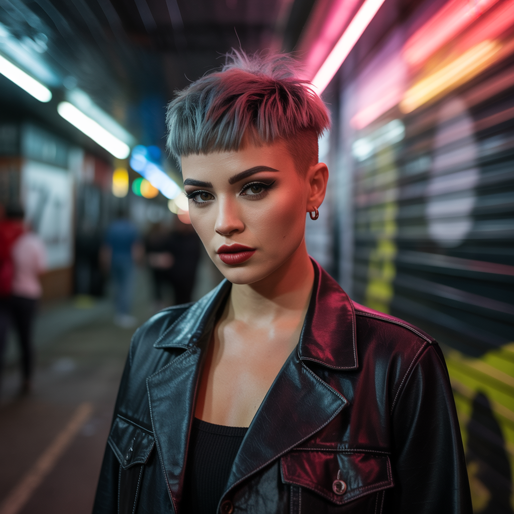 Short Wolf Cut with Micro Bangs