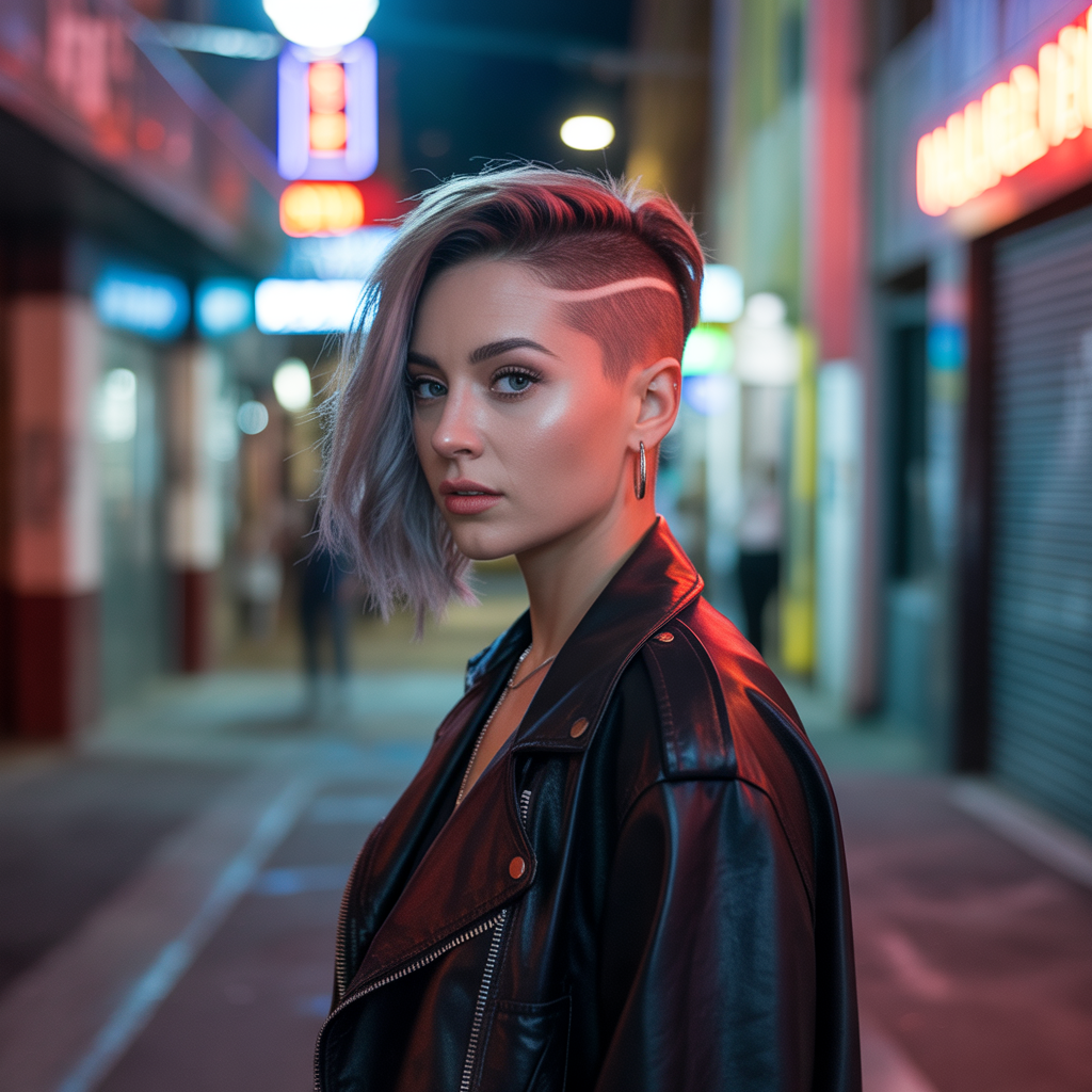 Short Wolf Cut with Shaved Nape