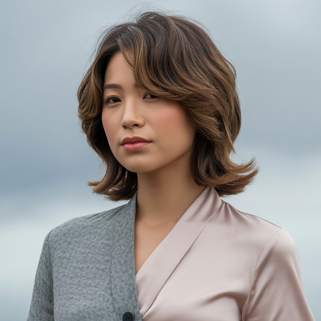 Shoulder Length Butterfly Haircut