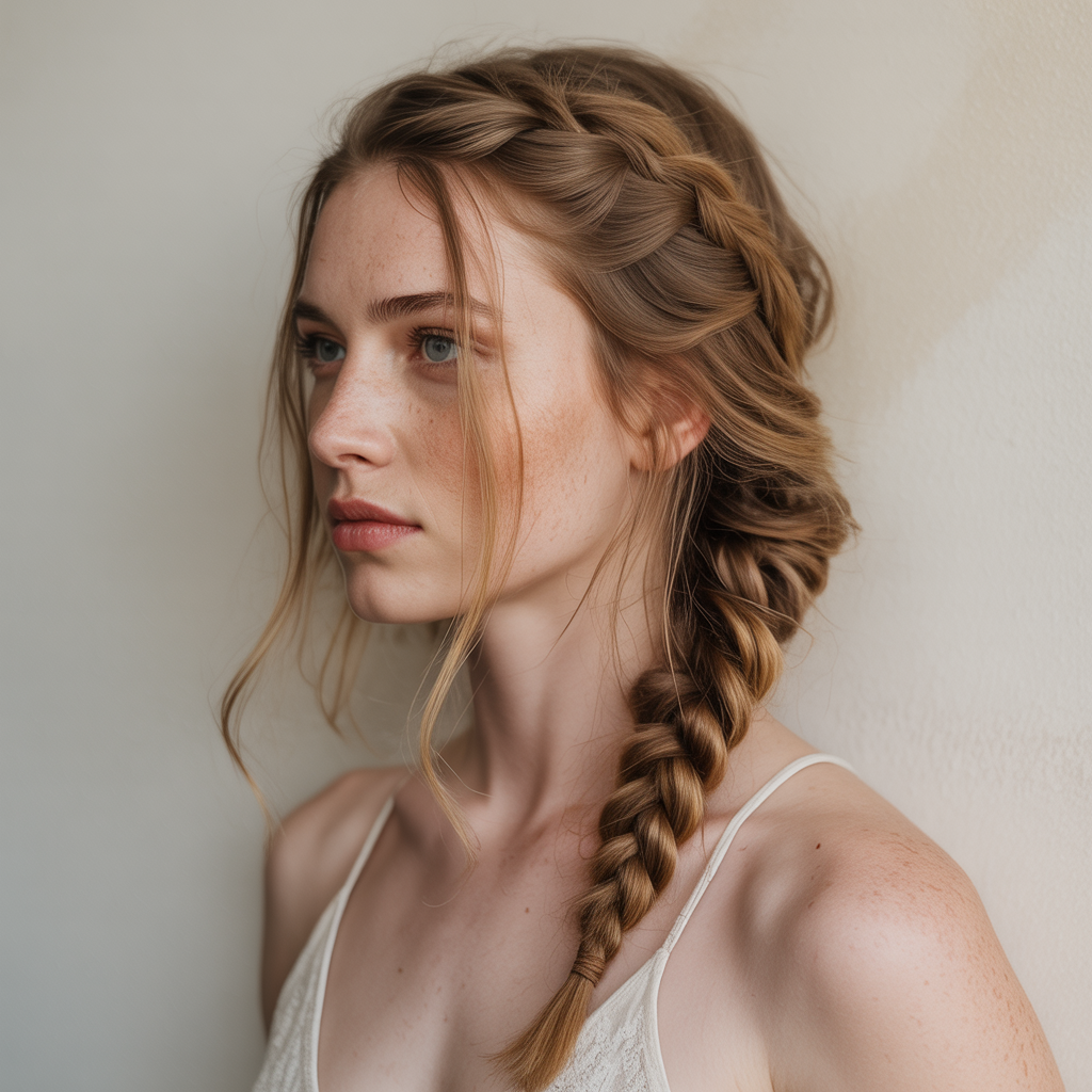16 Brilliant Easy Hairstyles You Can Do in Minutes 7 Side Braid