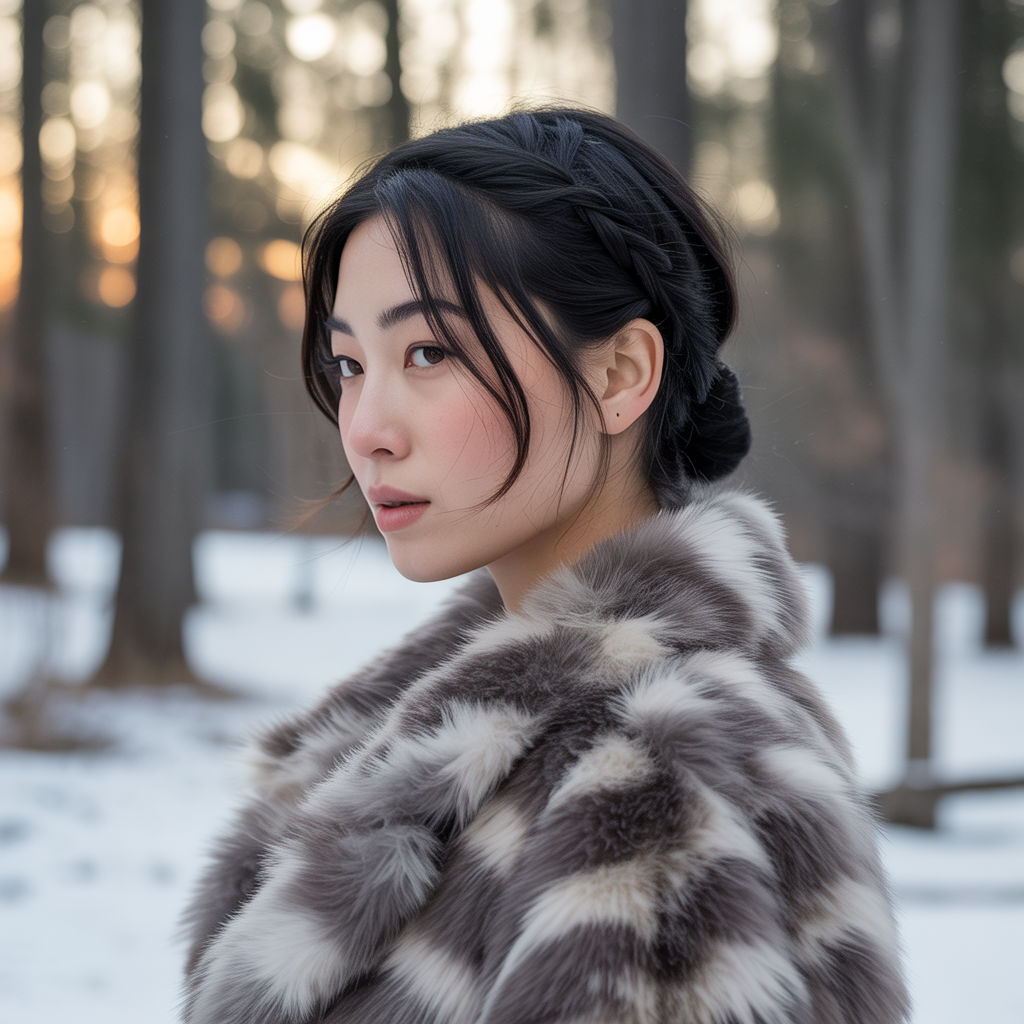 Side Braid Short Hair Updos