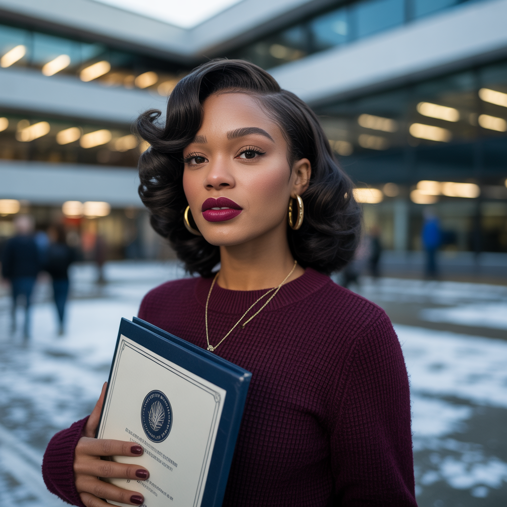 Side-Swept Glamour Waves