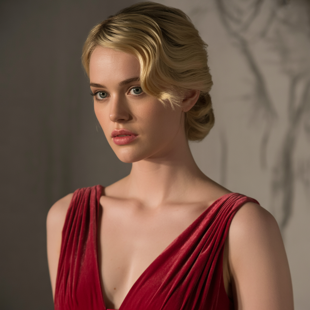 Side Swept Twist Short Hair Updos