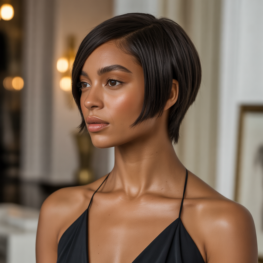 Sleek Straight Pixie