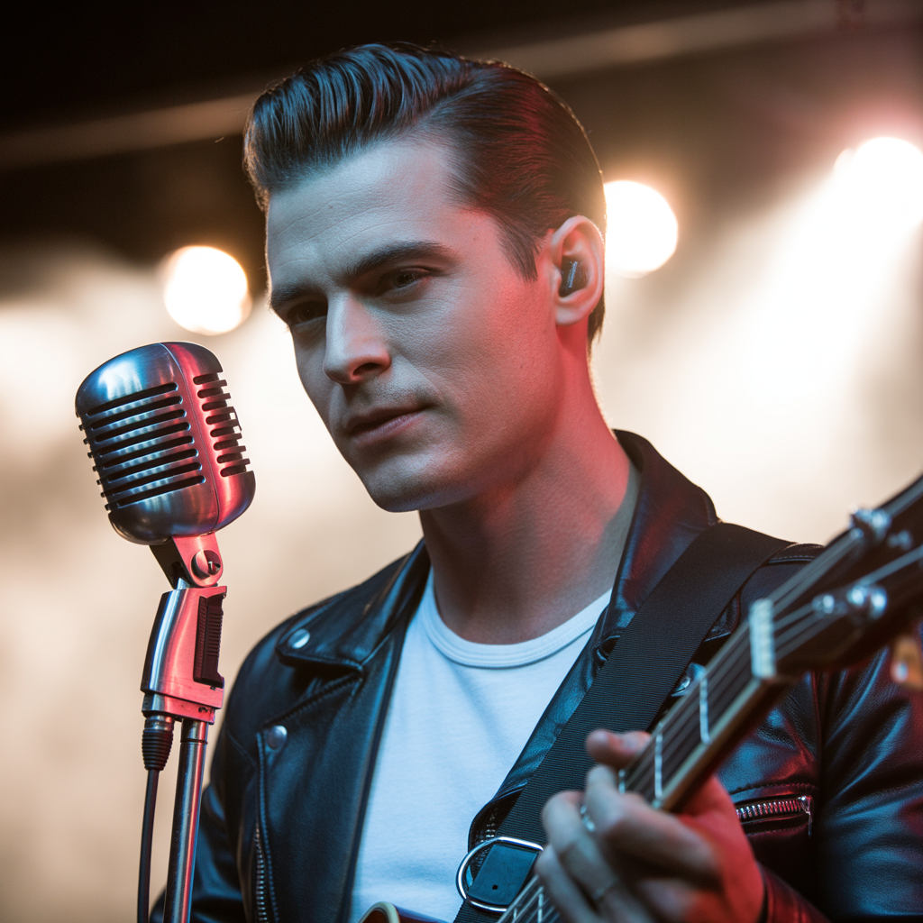 Slicked Back Rocker Hairstyles