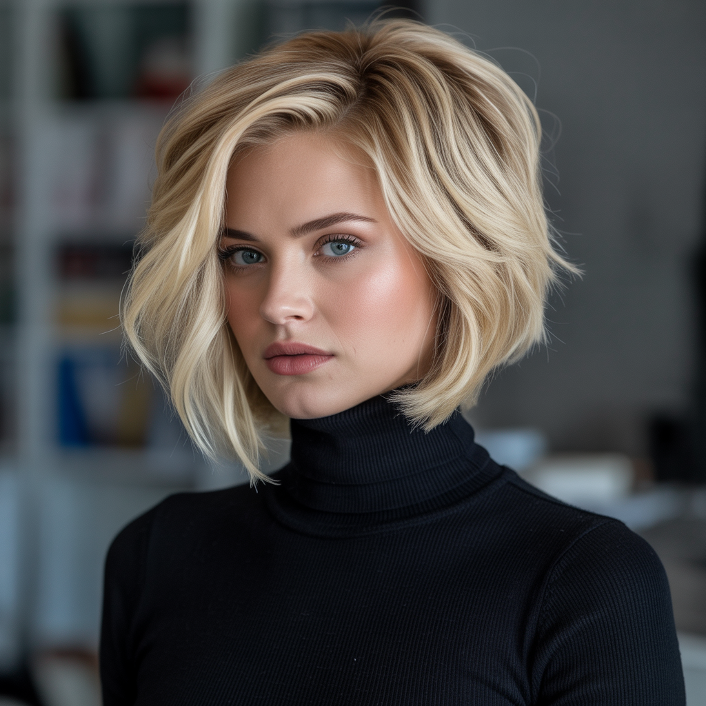 Stacked Bob with Volume