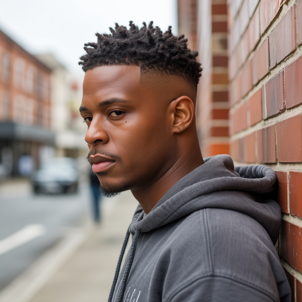 Temple Fade with Twists