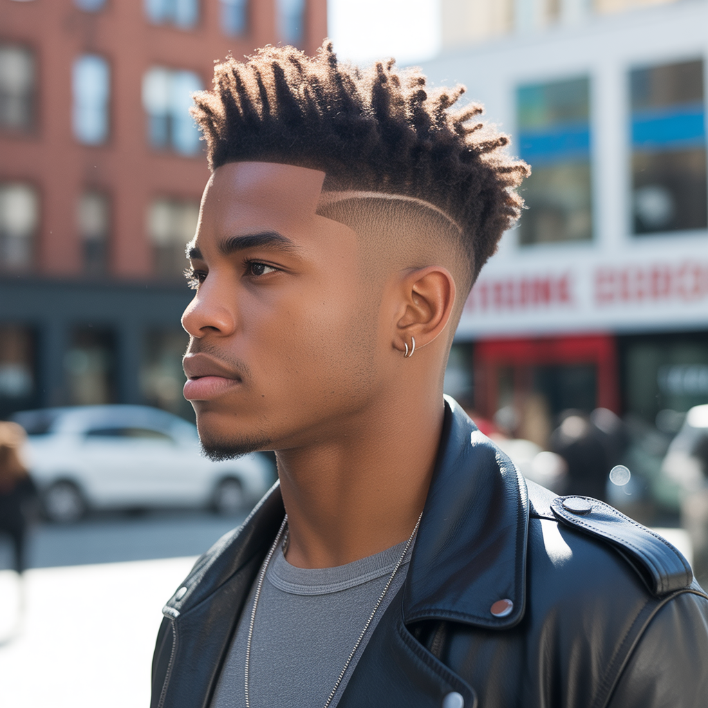 Temple Fade with Undercut