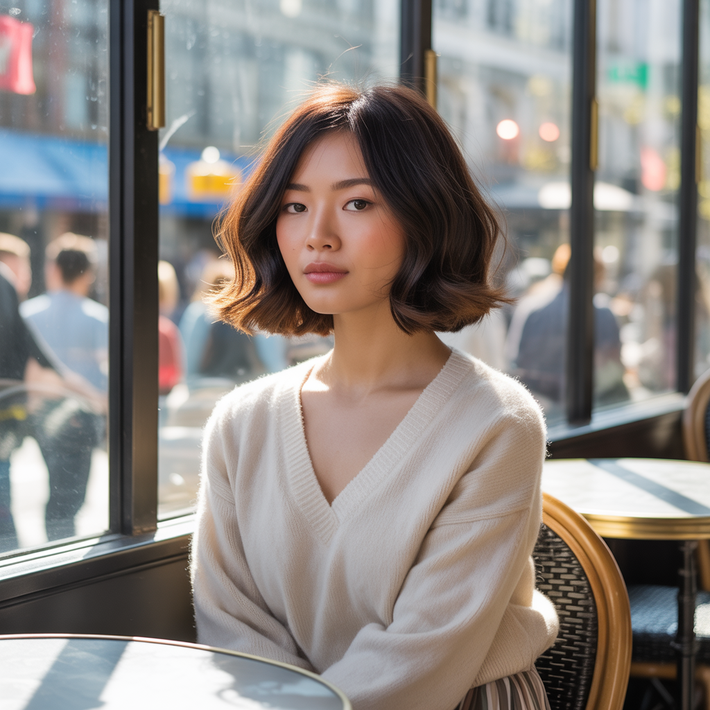 Textured Bob with Layers