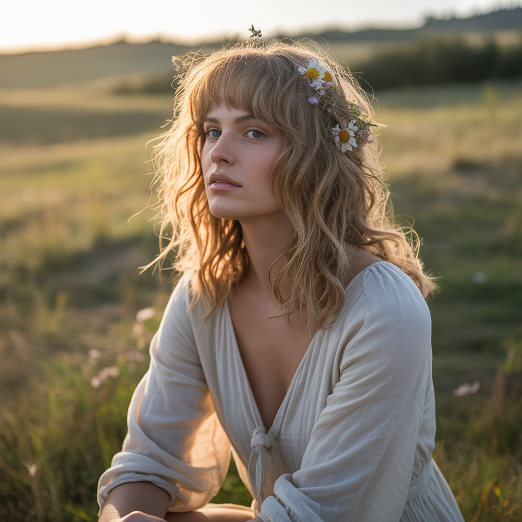 Textured Butterfly Haircut