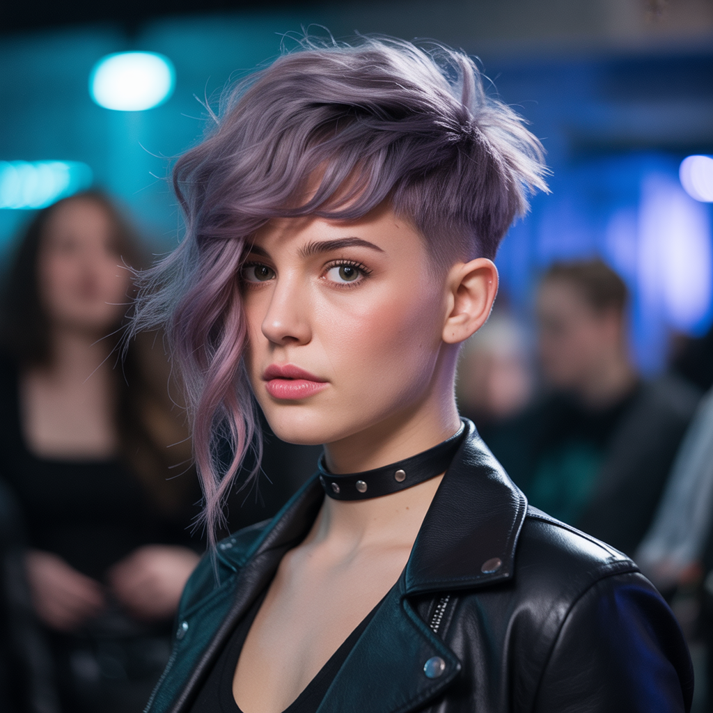 Textured Pixie with Long Fringe