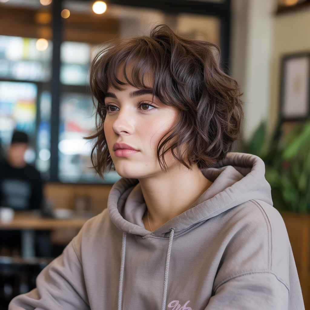 Tousled Bob with Scene Layers