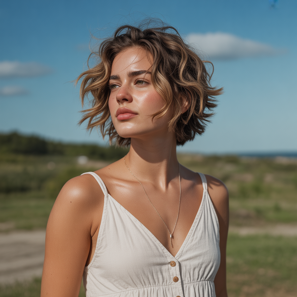 Tousled Short Wolf Cut