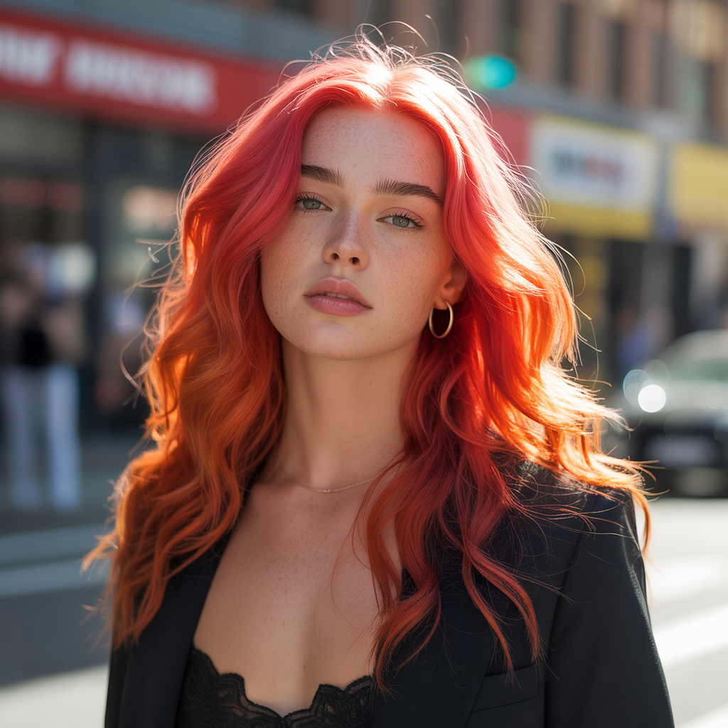 15 Best Bold Hair Dye Ideas to Transform Your Look 1 Vibrant Red for Fiery Confidence