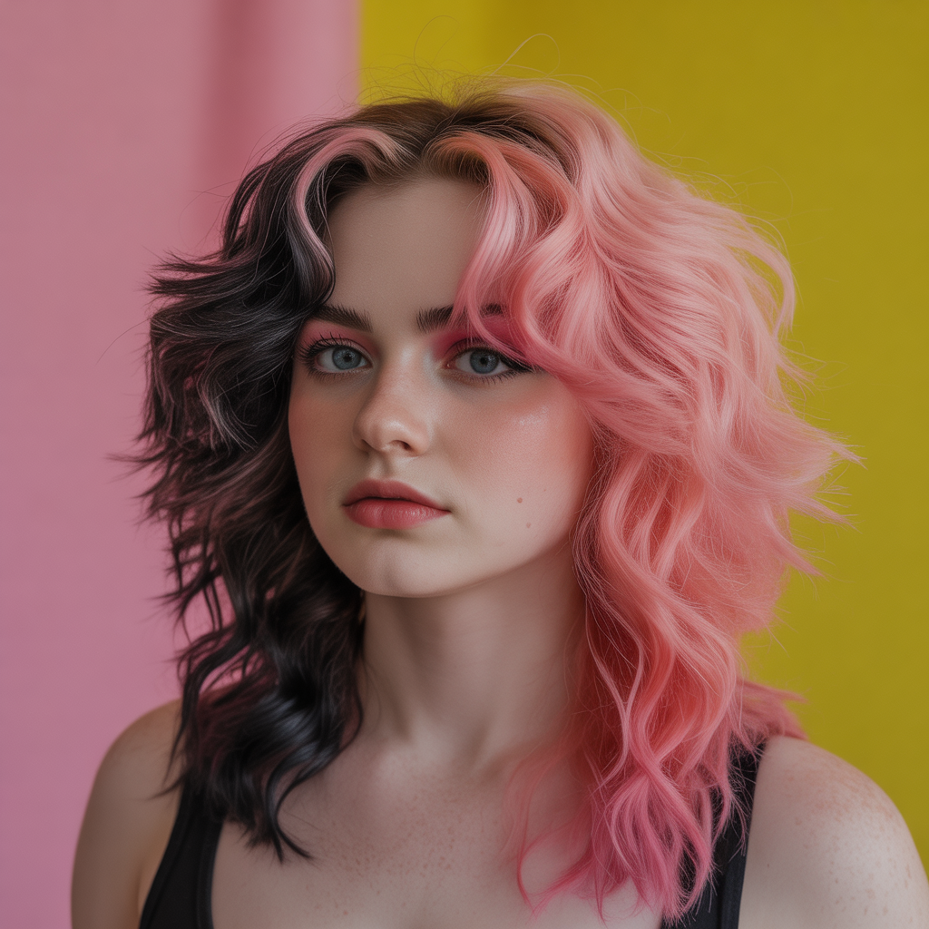 Vibrant Split-Dye Style