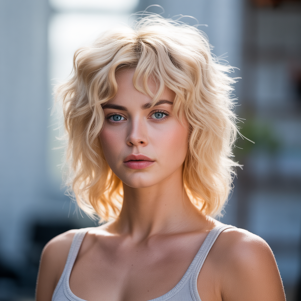 Volume boost of mullet wolf cut