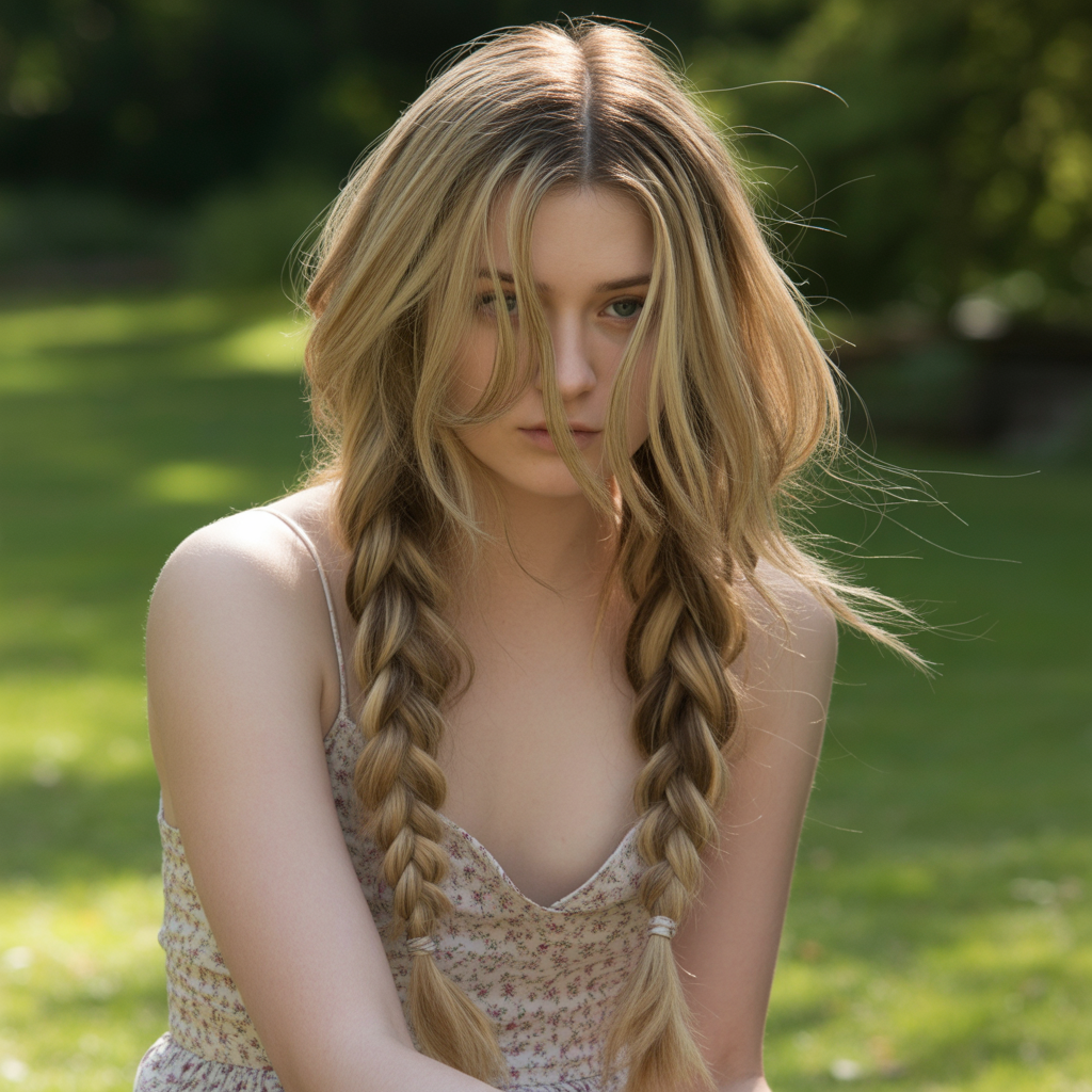Waterfall Braids for Layered Hair