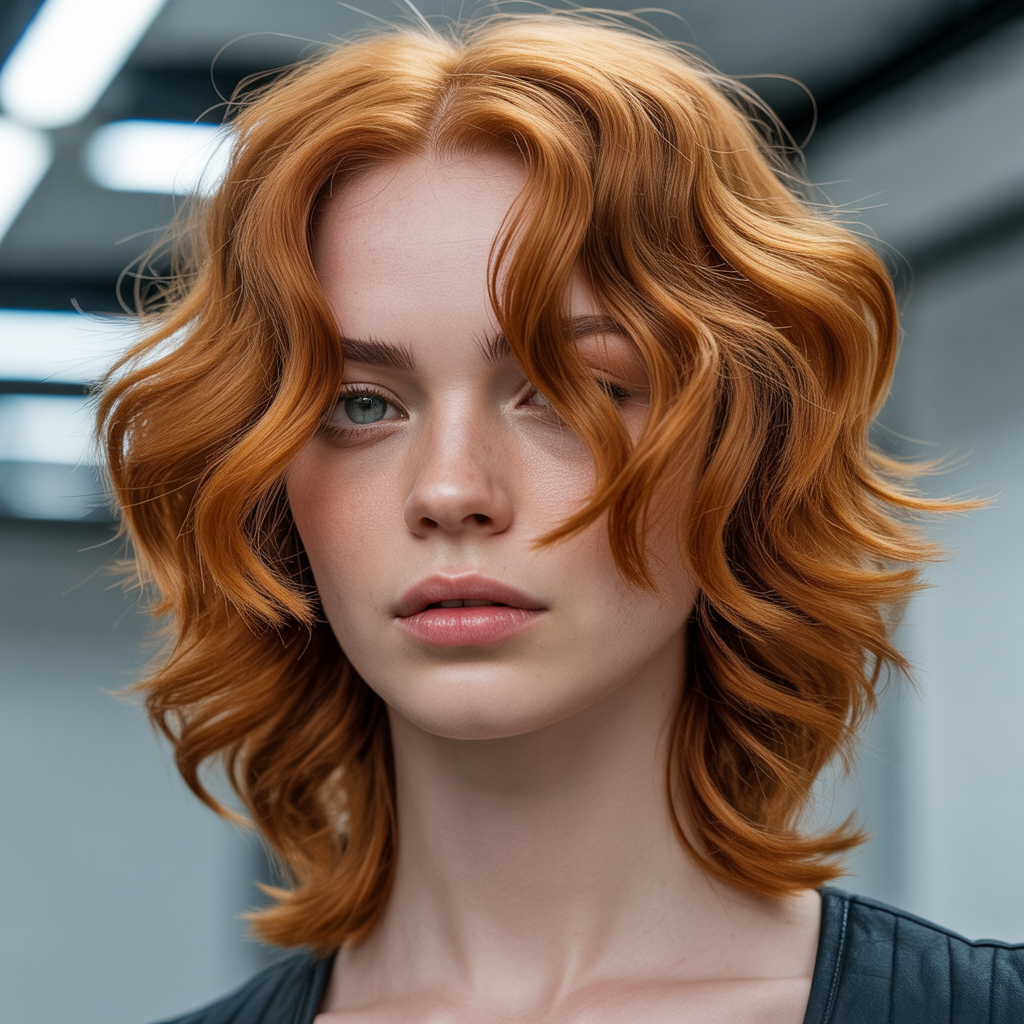 Wavy Wolf Cut for Fine Hair