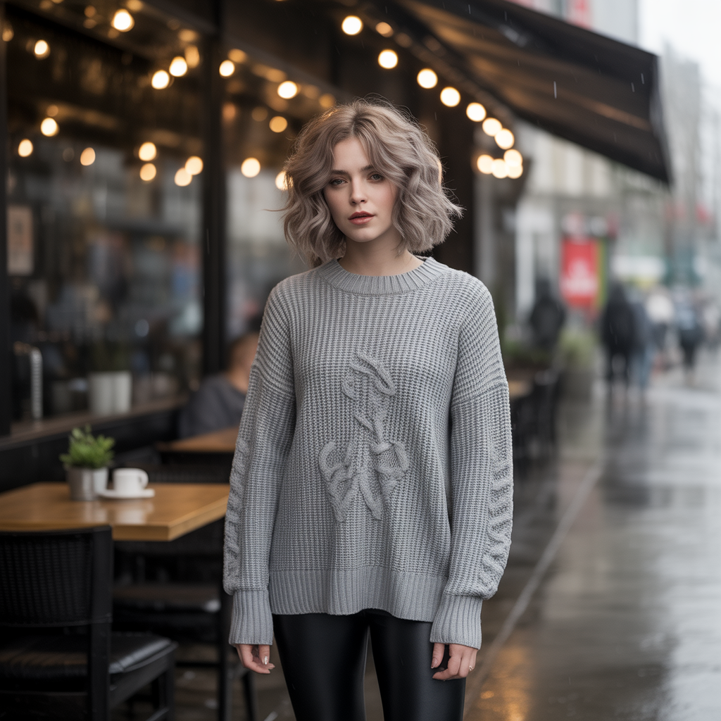 Wavy Wolf Cut with Center Part