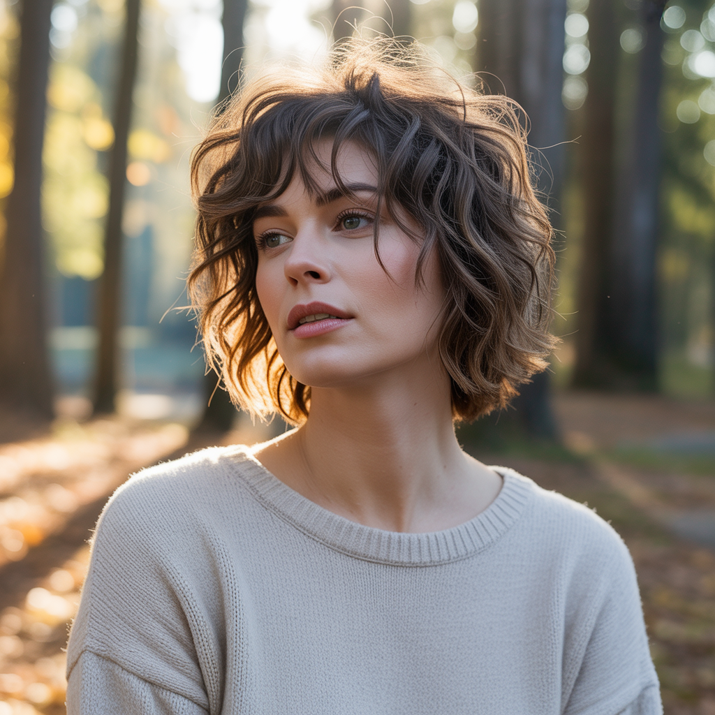 Wavy Wolf Cut with Undone Texture