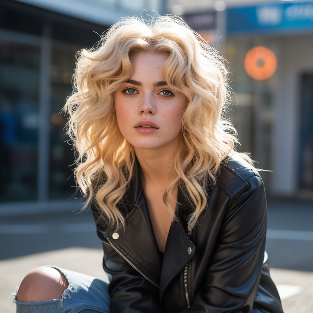 Wavy Wolf Cut with Volume