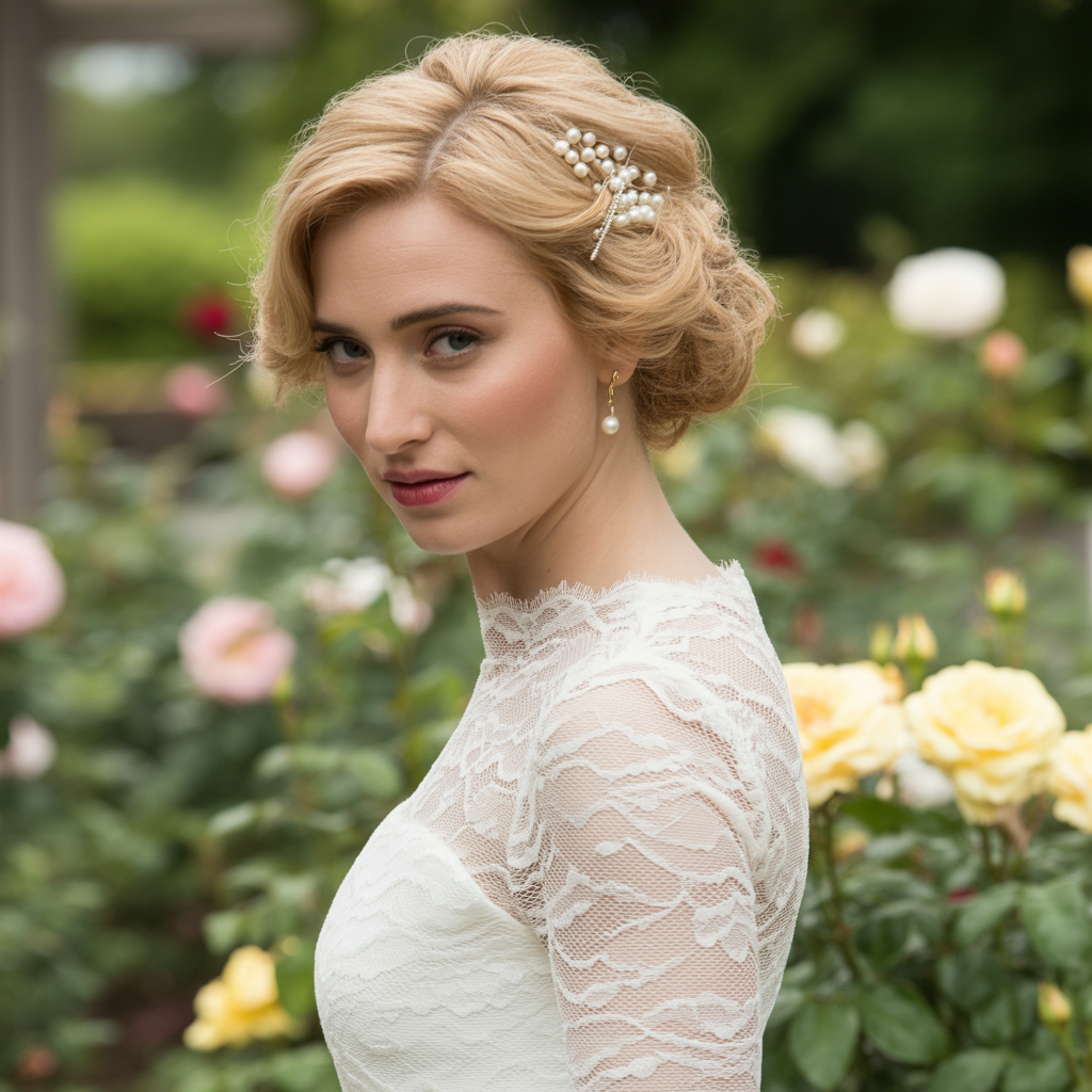 Wedding Short Hair Updos