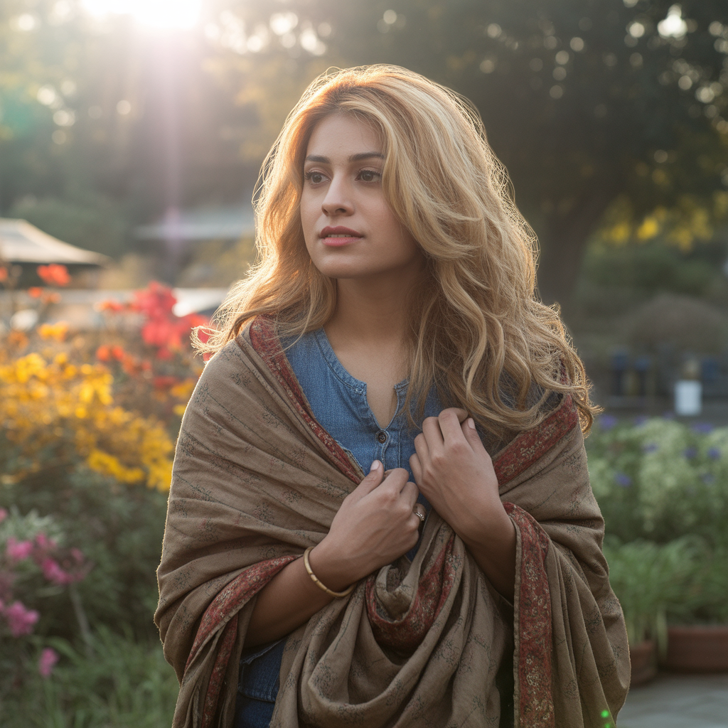 Wheat Blonde with Hazelnut Lowlights