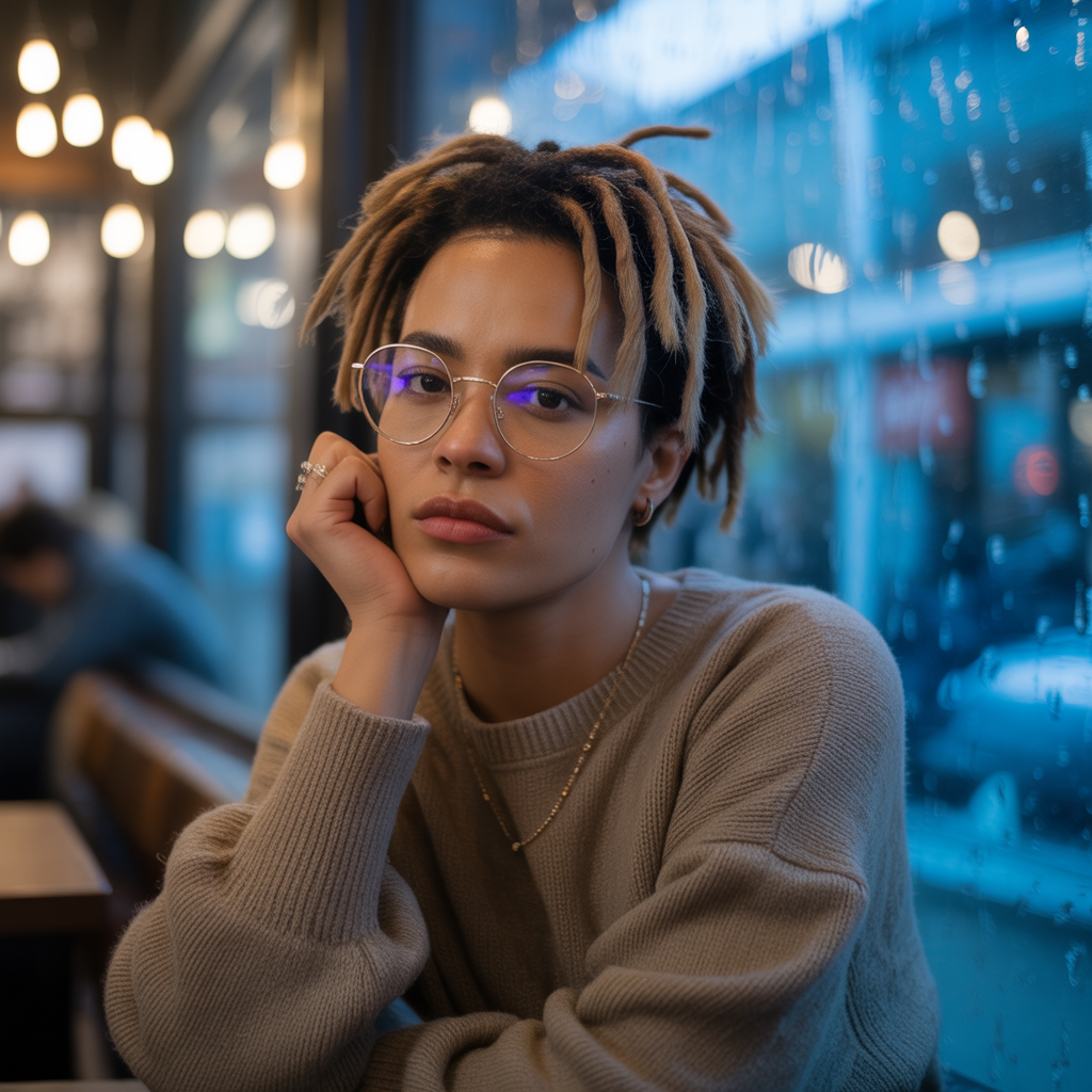 Wrapped Dreads with Yarn