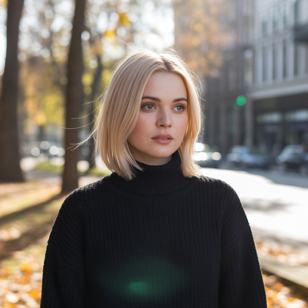 elegant short bob ideas for black women Side Part Bob