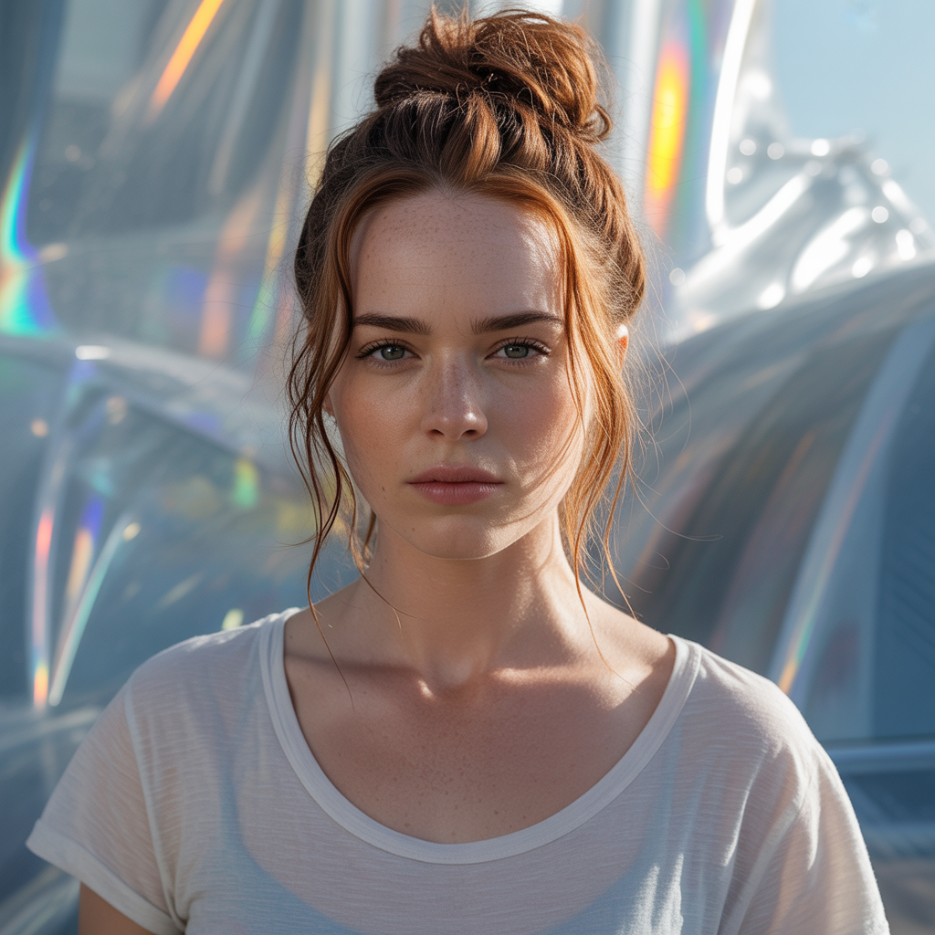 Messy Bun with Loose Strands