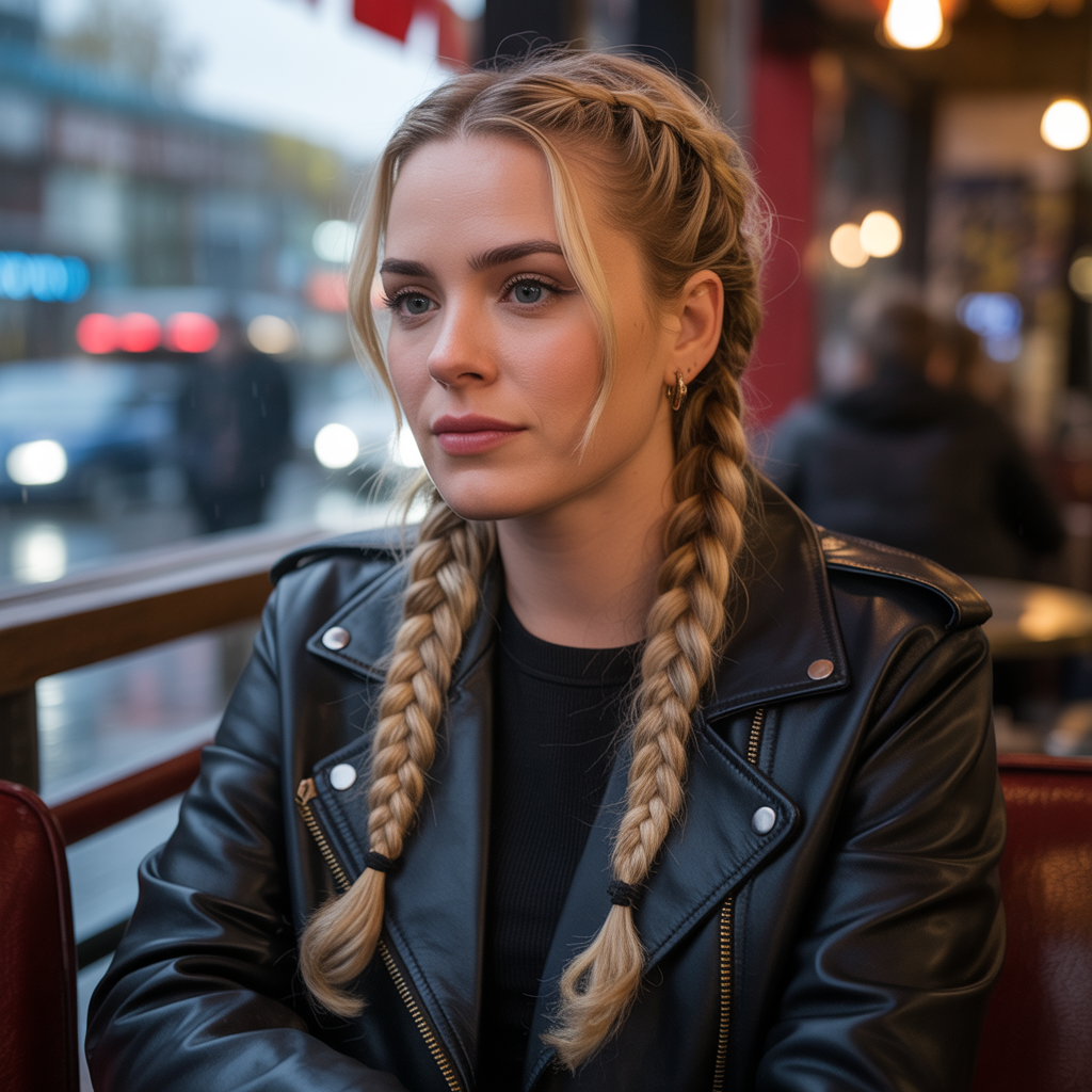 Half Bun with Cascading Waves