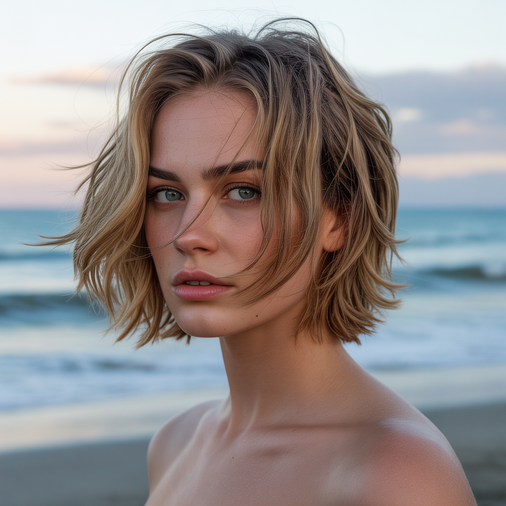 High Ponytail with Loose Bangs