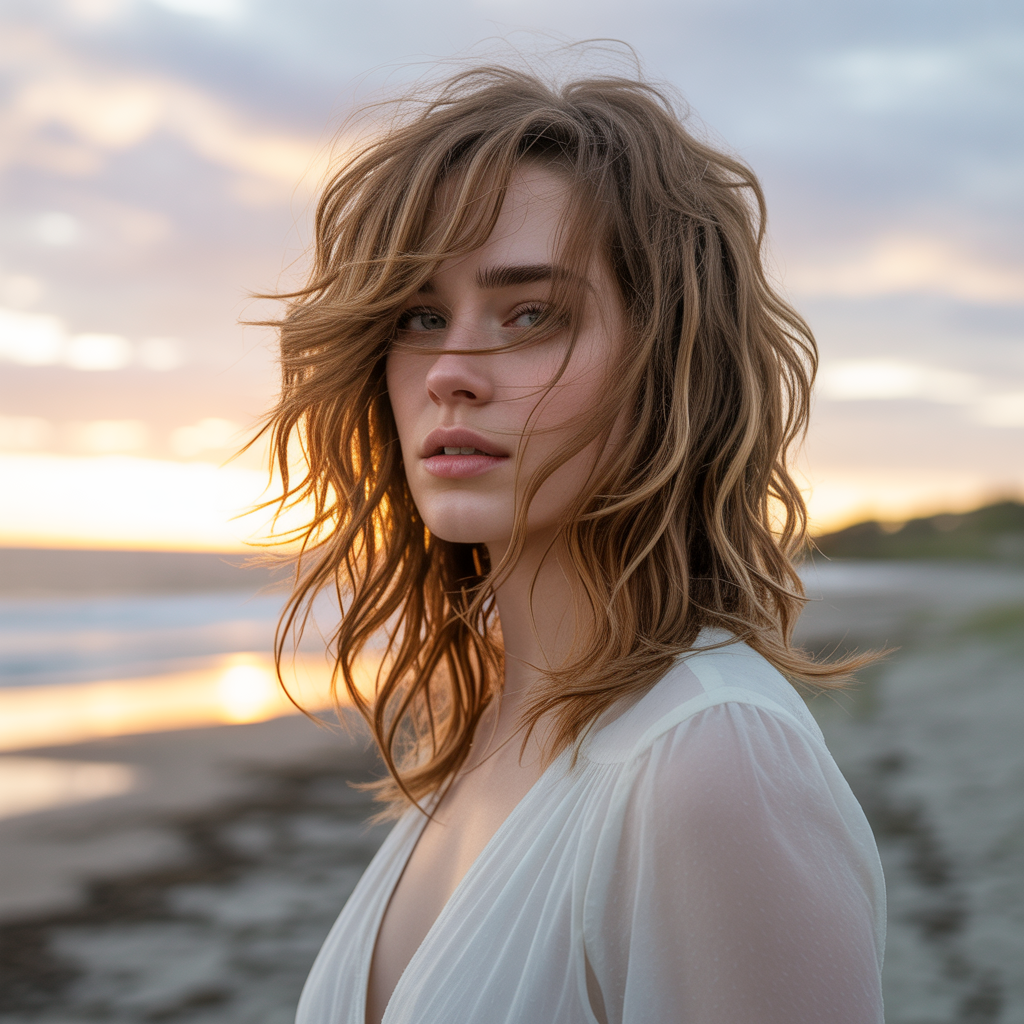 Crown Twist with Loose Hair