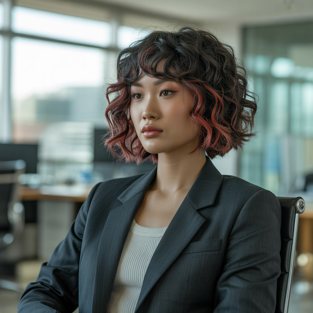 elegant short bob ideas for black women Curly Bob