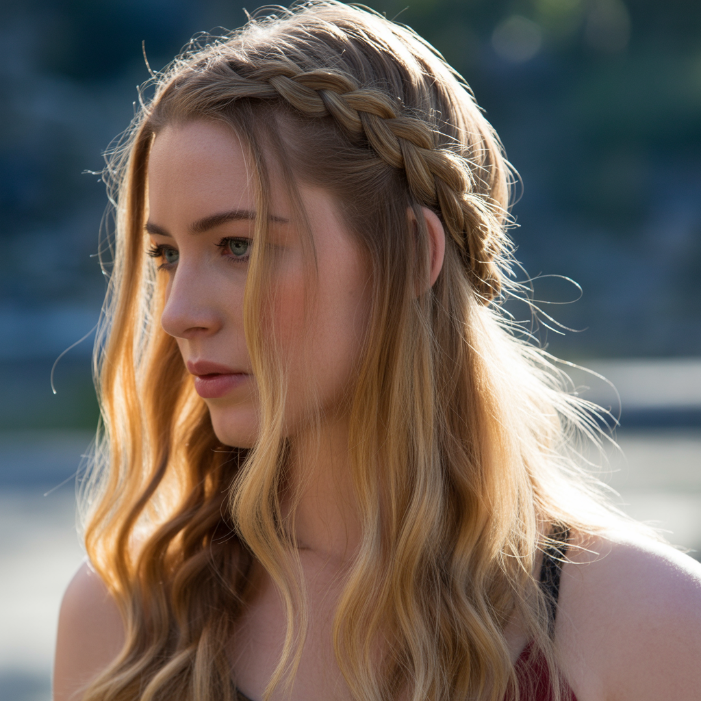 Top Knot with Beach Texture