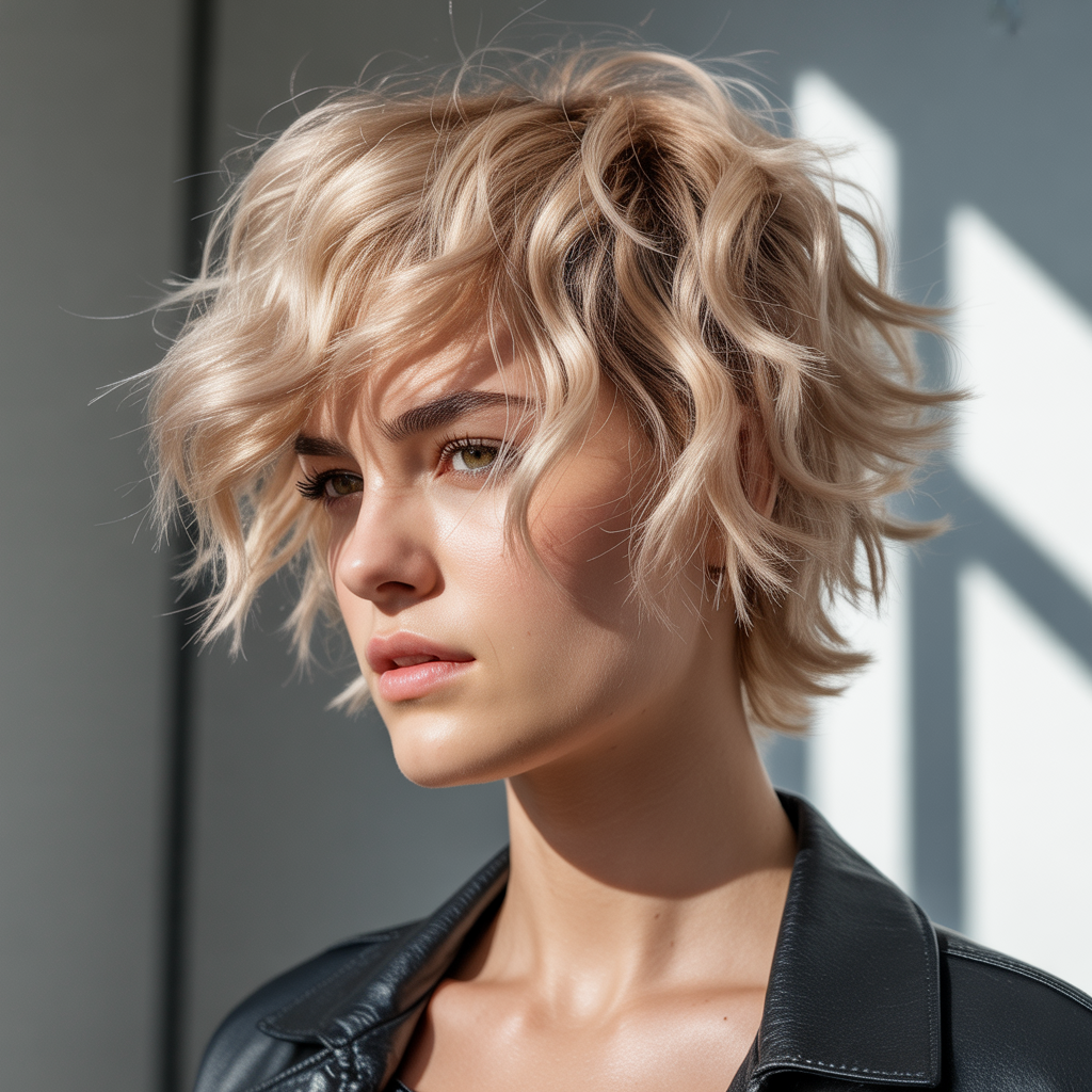 Textured Bixie with Volume