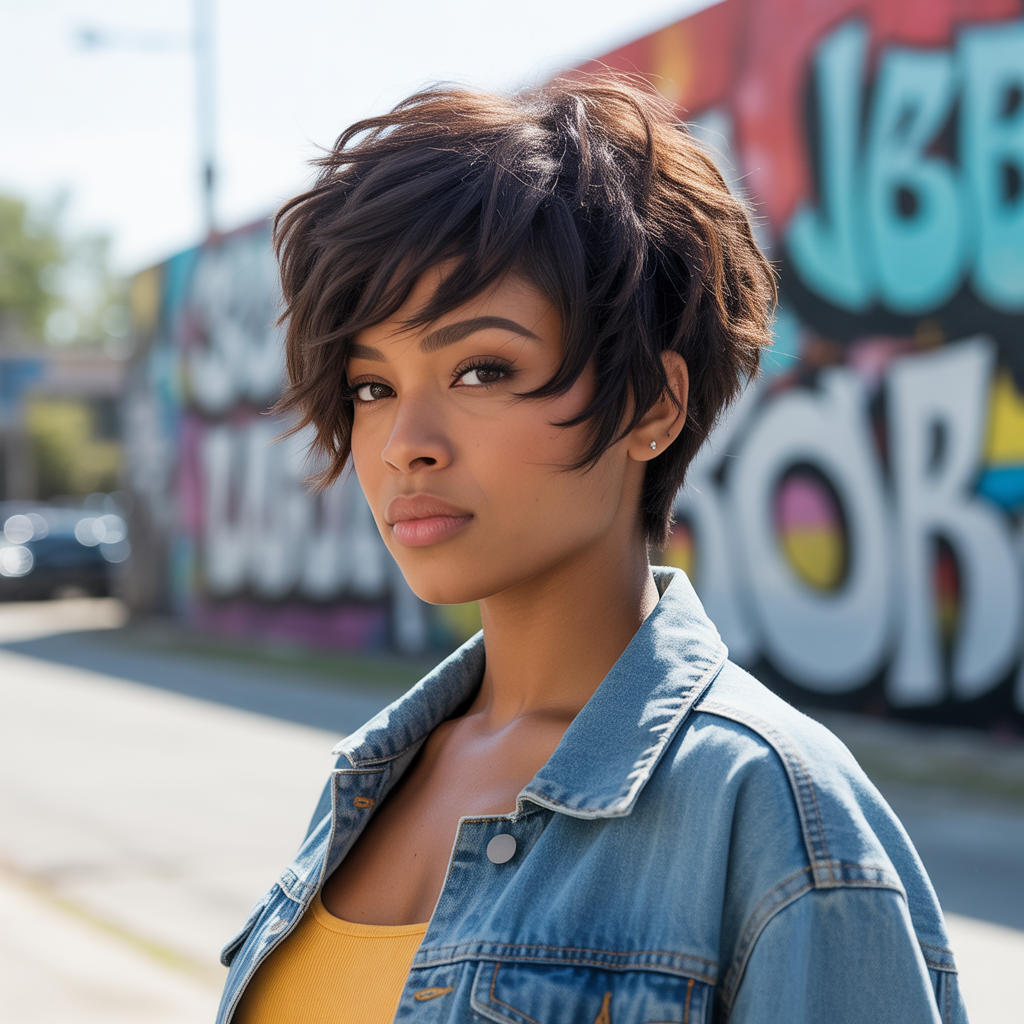 Textured Layered Pixie