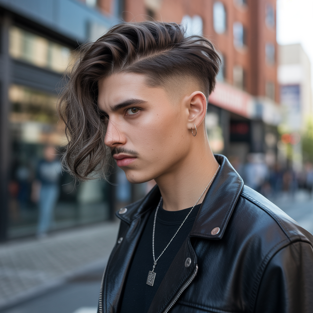 Shag cut with undercut