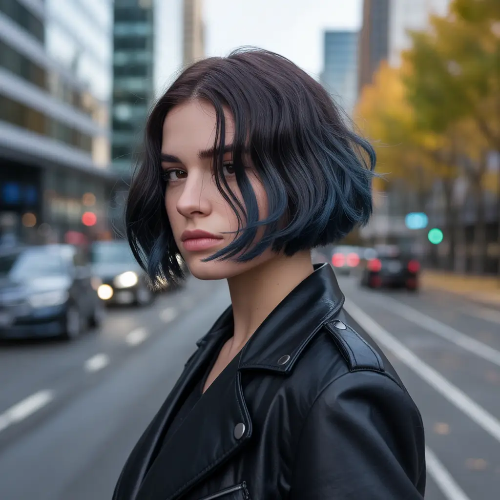 Midnight Black with Indigo Touch