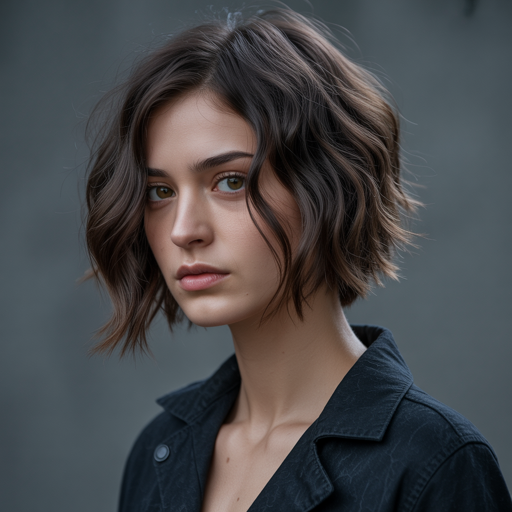 Textured Bob With Layers