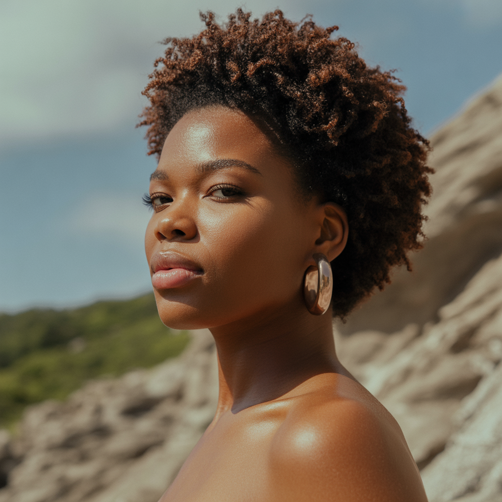 Short Afro for Natural Beauty