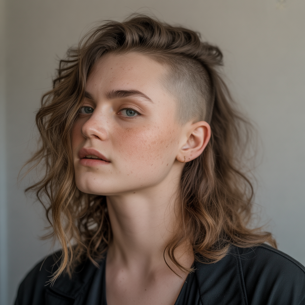 Half Shaved Cut with Personality