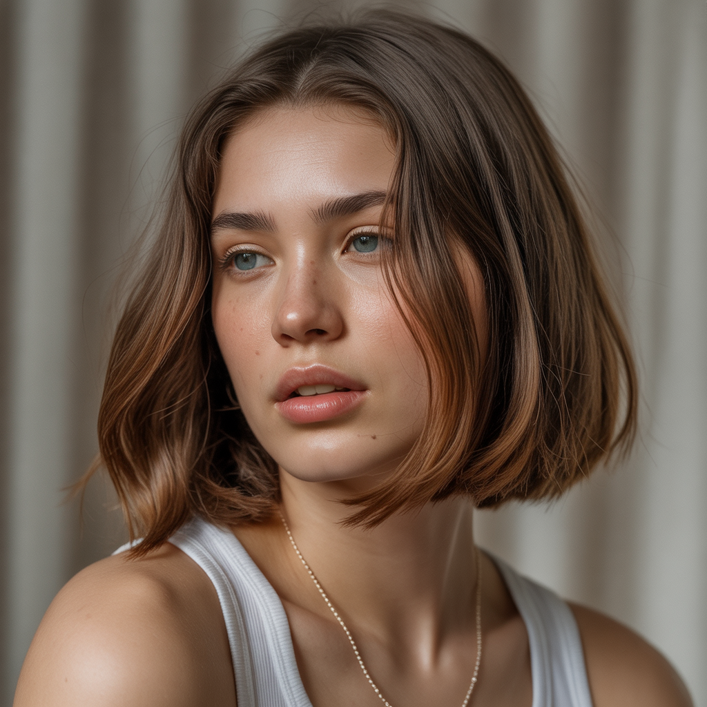 Bob with Angled Edge