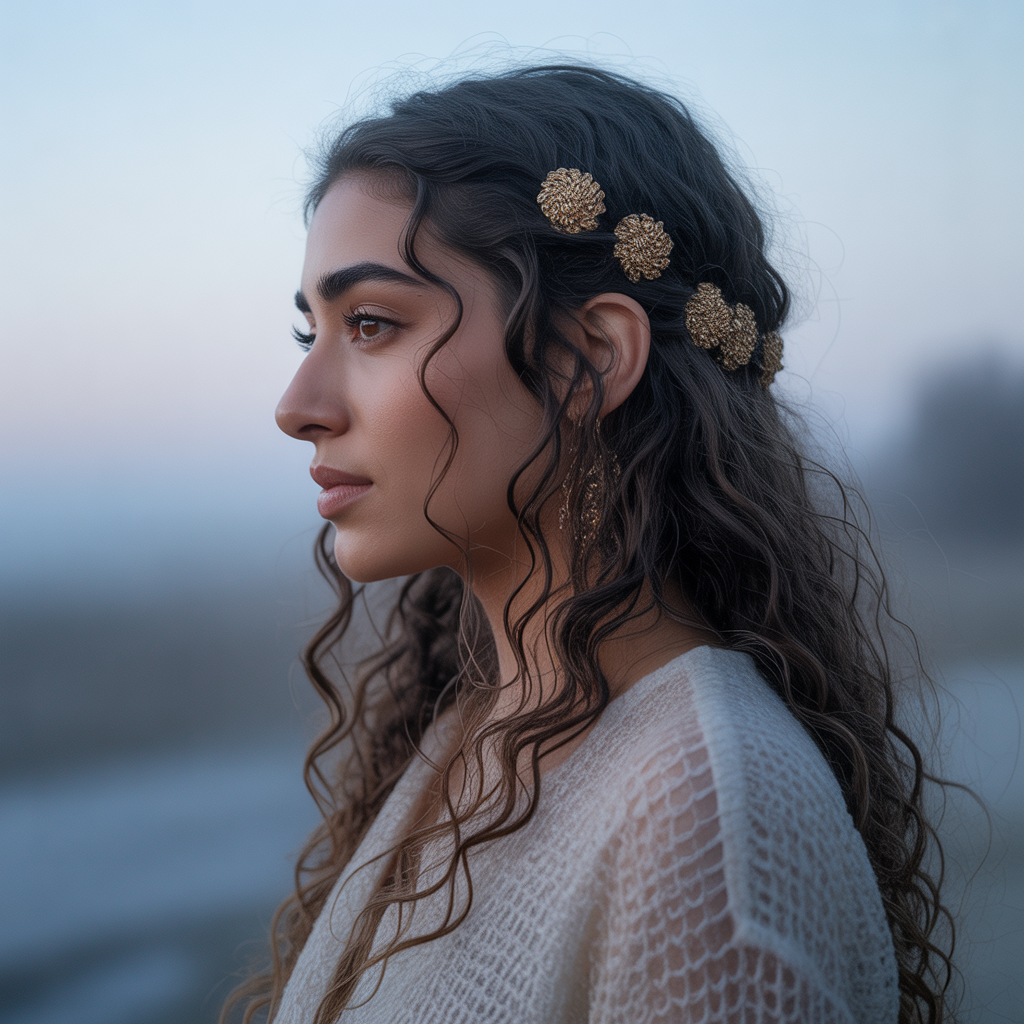 Mermaid Waves with Hair Charms