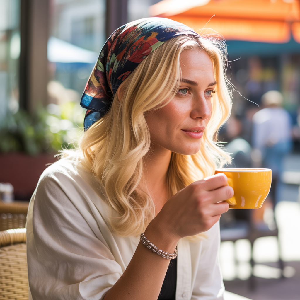 Loose Waves with Headscarf