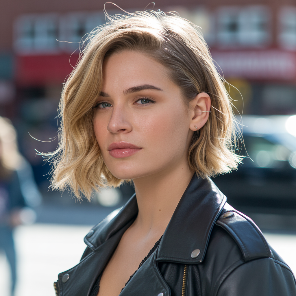 Chunky Highlights on Short Bob