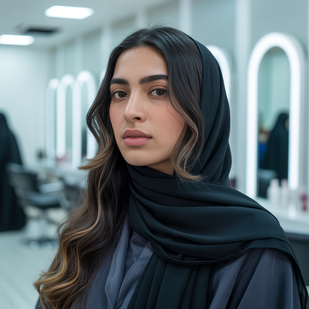 Chunky Highlights with Straight Hair