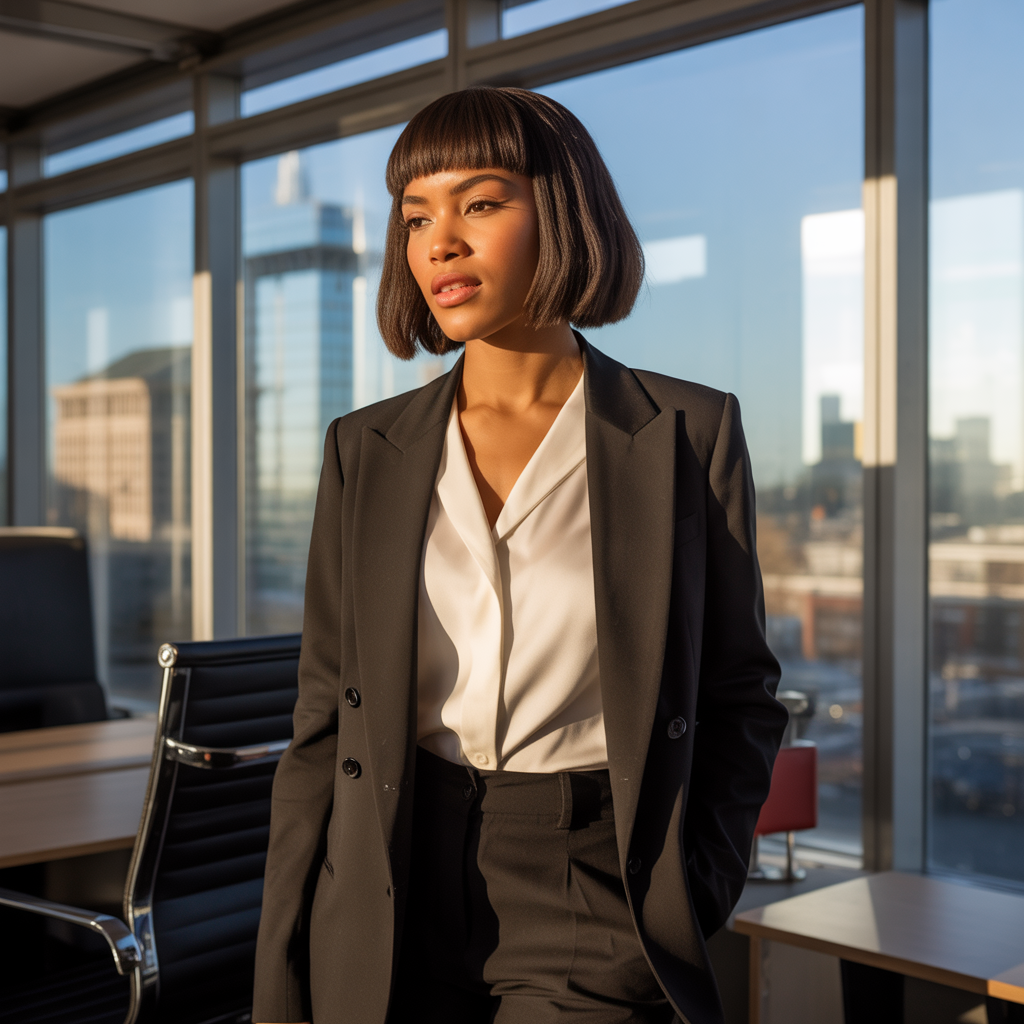 Blunt Cut for Sleek Confidence