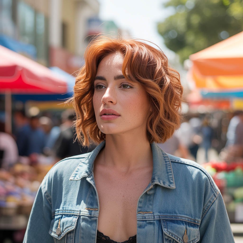 Tousled Medium-Length Cut